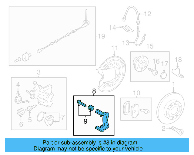 Caliper Mount 1K0-615-425-AD