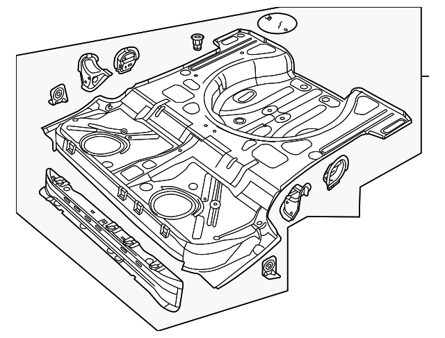 Rear Floor Pan 5C5-813-111 - View 2