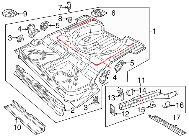 Floor Pan Stud 03L-103-164 - View 3