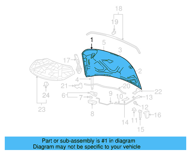 Hood 3C8-823-031-D - View 4