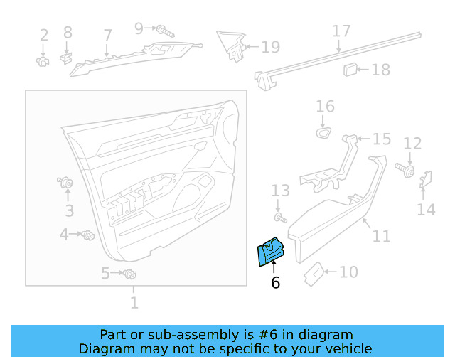 Door Trim Panel Pad 3G8-868-101-A - View 3