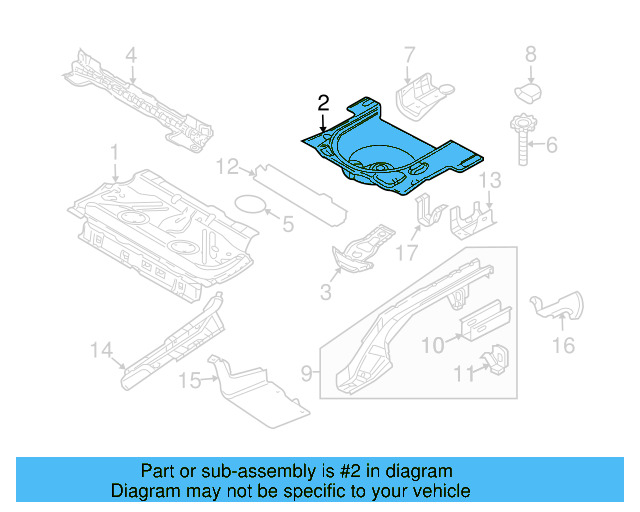 Floor Pan 1Y0-813-114-A - View 5