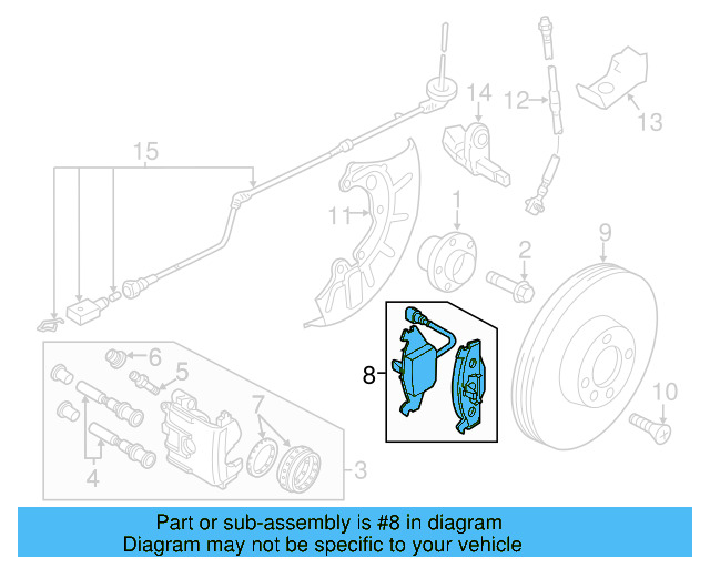 Brake Lining Front 3C0-698-151-K - View 49