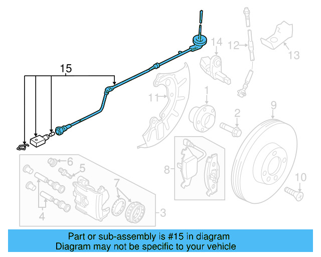 ABS Sensor Wire 5C0-927-903-B - View 23