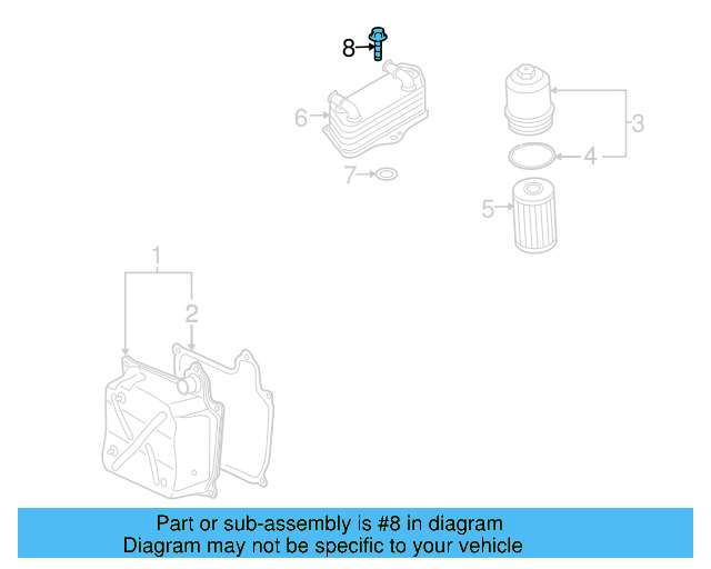 Oil Cooler Mount Bolt N-909-861-02 - View 20