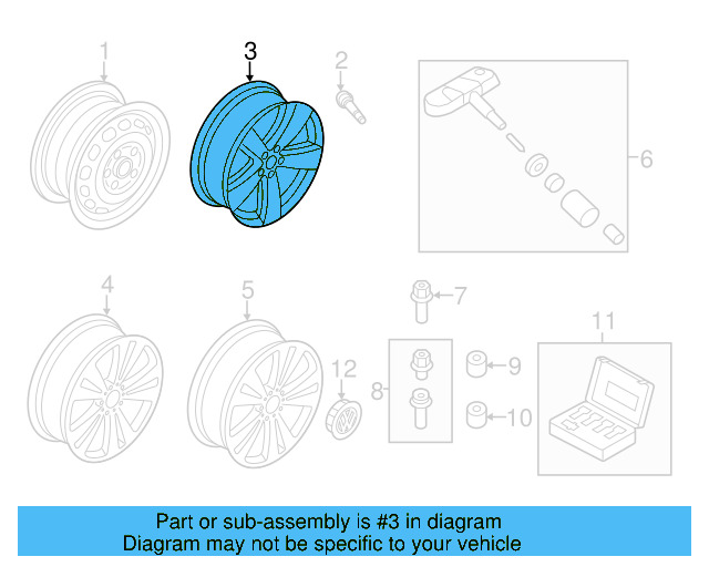 Wheel, Alloy 1K8-601-025-R-88Z
