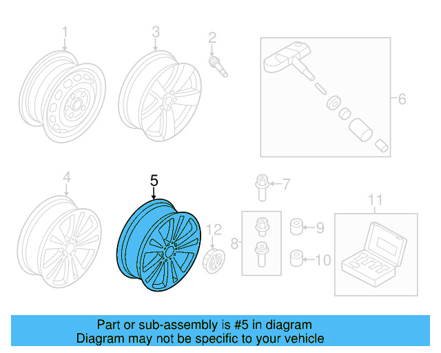 Wheel, Alloy 1K8-601-025-R-88Z - View 7