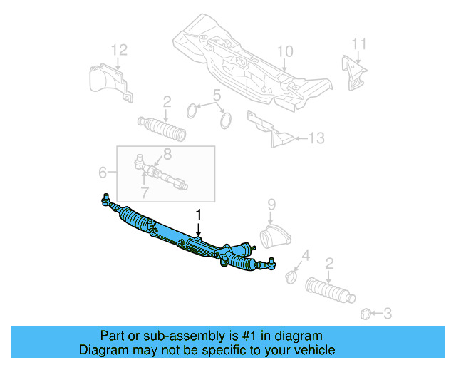 Steering Gear 8D1-422-052-KX - View 2