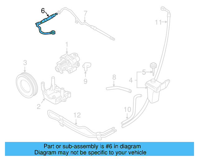 Power Steering Pressure Hose 4B0-422-893-G - View 5