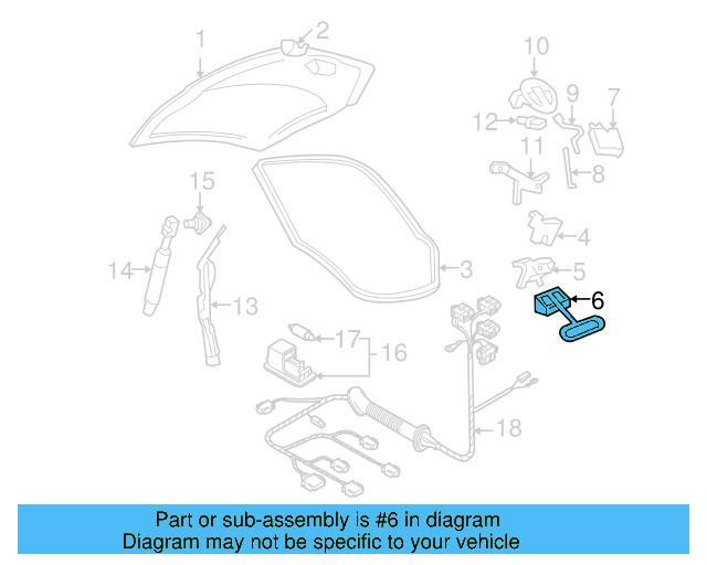Lift Gate Stop 1C0-827-249-C