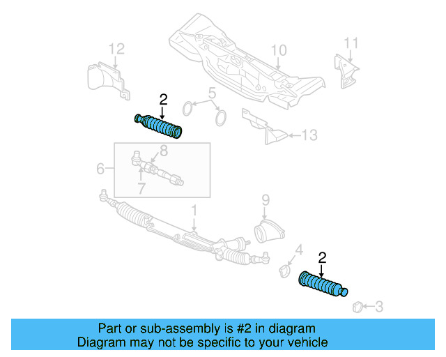 Tie Rod Boot 8D0-419-831-K - View 3