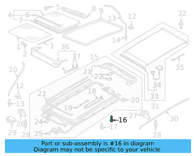 Headlamp Assembly Lower Bolt N-911-664-01 - View 58