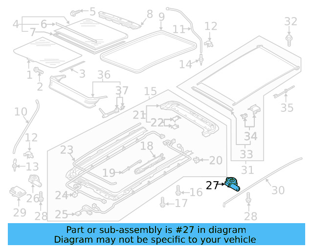 Window Shade Motor 3G9-877-795-K - View 5