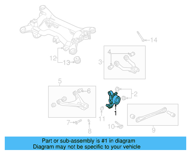 Knuckle 8E0-505-435-N - View 6