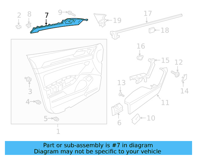 Trim Molding 3G8-867-410-BM-3NU