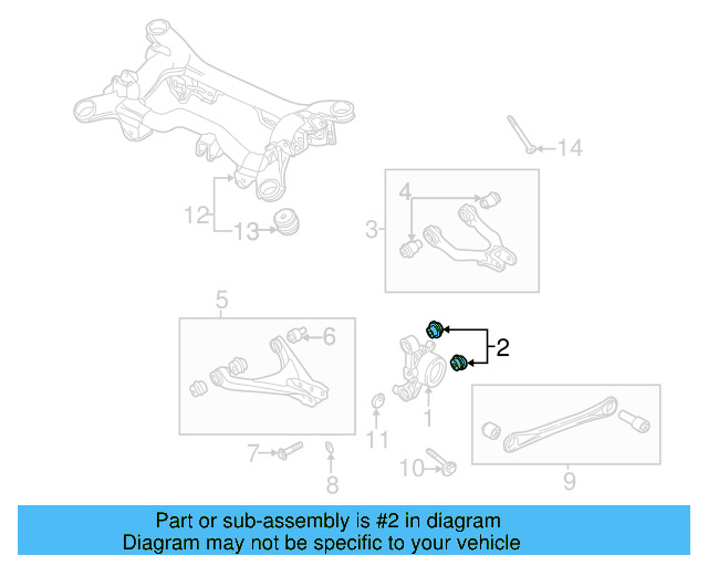 Knuckle Mount Bushing 8E0-505-172-A