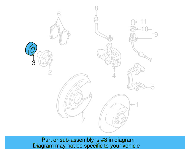 Rear Wheel Bearing 893-407-625-C