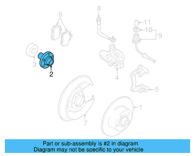 Hub 8D0-407-615-E - View 5
