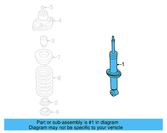Shock Absorber 3B0-513-031-R - View 6