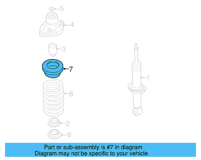 Spring Seat 8E0-512-149-H - View 5