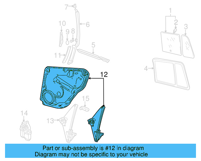 Window Regulator 1J4-839-729-L - View 4