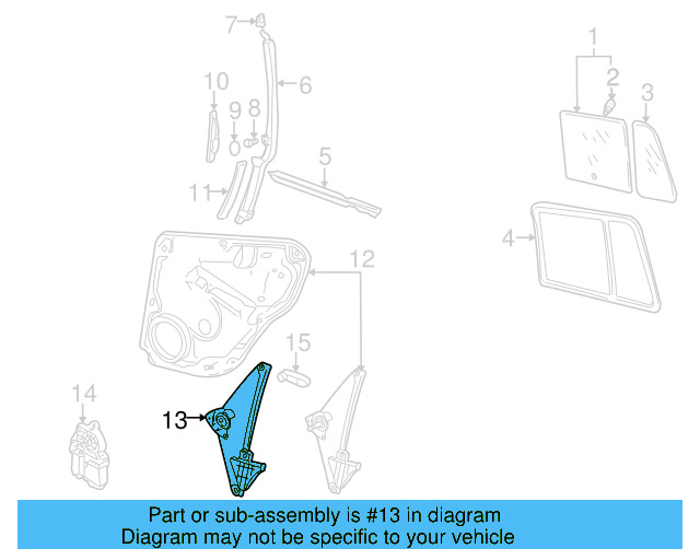 Window Regulator 1J4-839-729-L - View 3