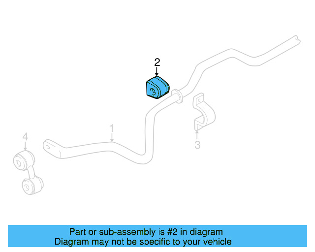 Stabilizer Bar Bushing 8D0-511-327-D - View 6