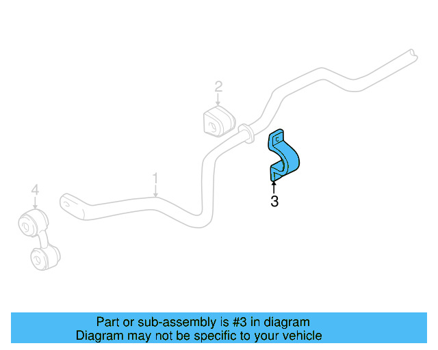 Stabilizer Bar Bracket 8A0-511-439 - View 5