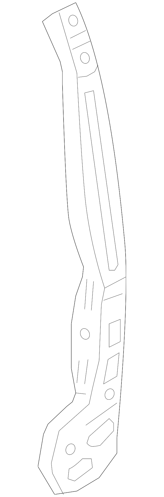 Center Pillar Reinforced 5G4-809-220-D - View 2