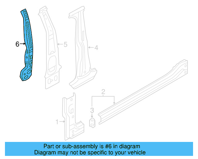 Center Pillar Reinforced 5G4-809-219-A