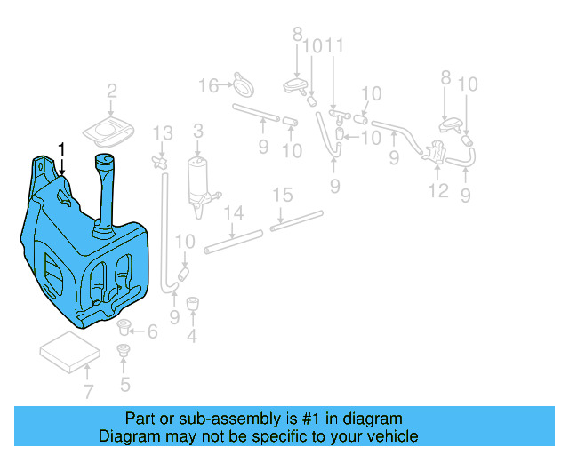 Washer Reservoir 701-955-453-A