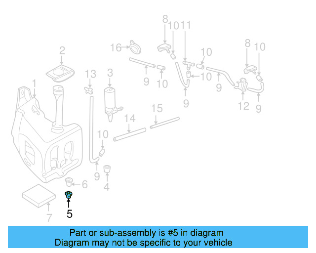 Washer Pump Seal 443-955-465 - View 110