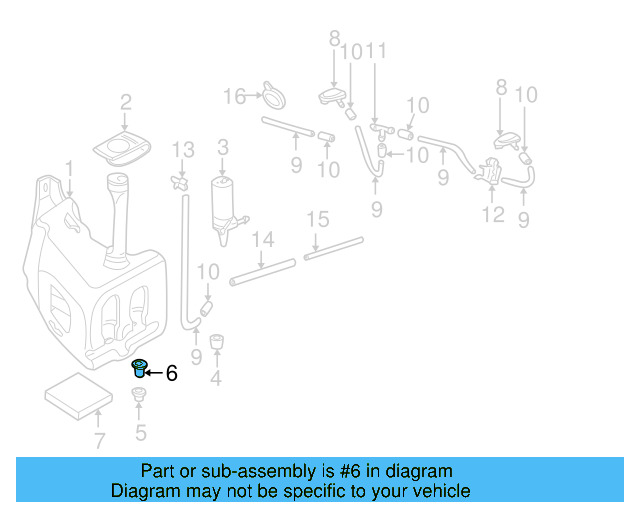 Washer Pump Plug 444-955-647 - View 18