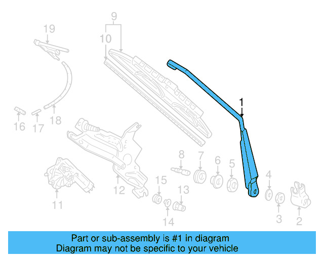 Wiper Arm 701-955-707 - View 2