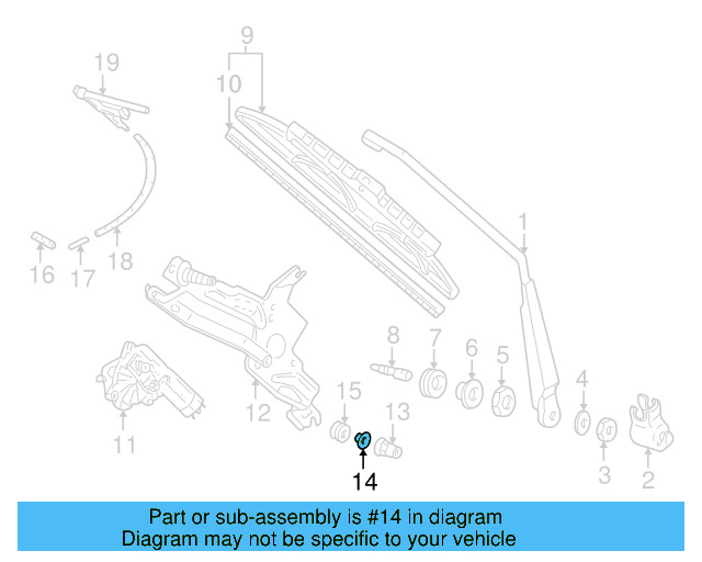 Wiper Frame Bushing 701-955-756 - View 22