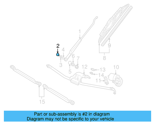 Wiper Arm Cap 5N0-955-205-9B9 - View 61