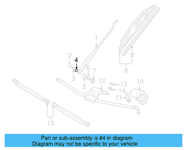 Wiper Arm Washer 867-955-251 - View 2