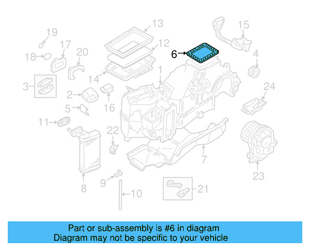 Heater Core Gasket 1H0-819-019 - View 31