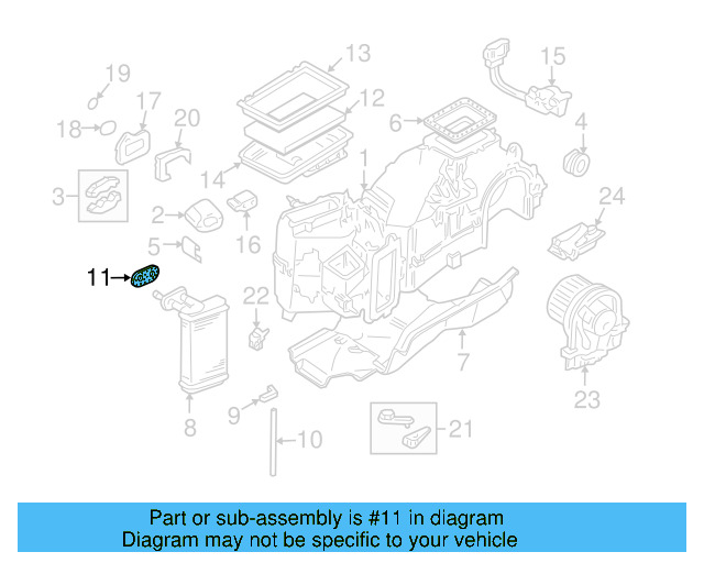 Heater Core Gasket 1H0-819-019 - View 30