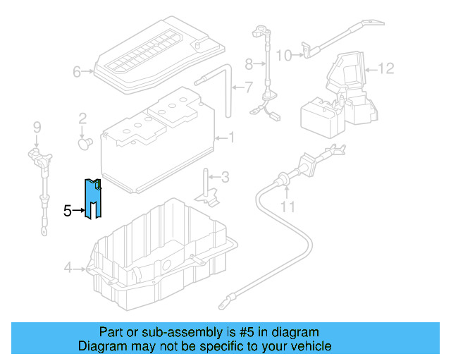 Battery Box Bracket 7L0-801-387-D - View 7