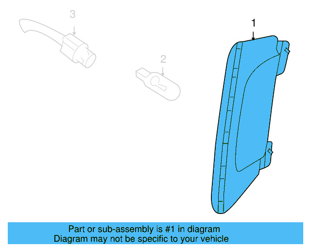 Side Marker Lamp 5N0-945-119-A - View 6