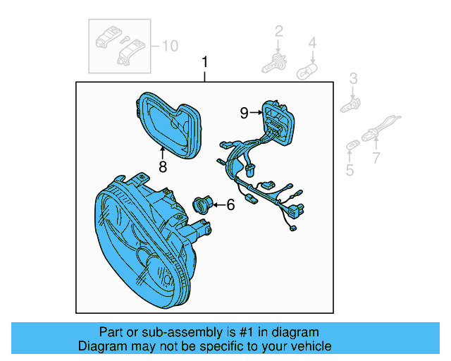 Headlamp Assembly 1J0-941-018-B