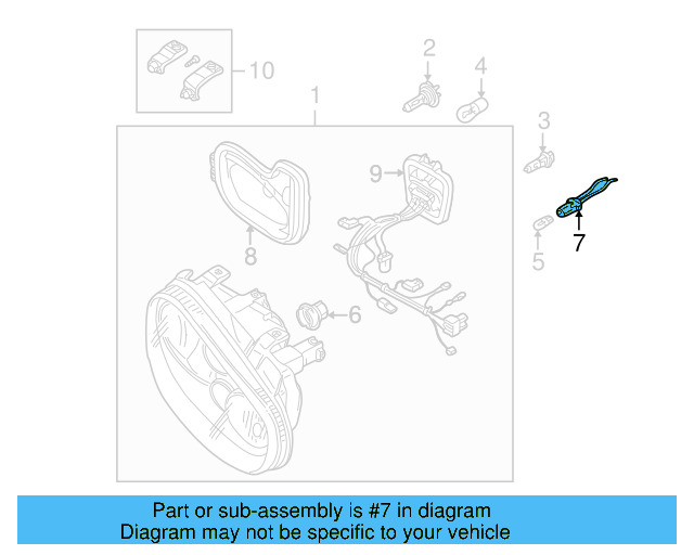 Fog Lamp Bulb N-017-762-2 - View 9