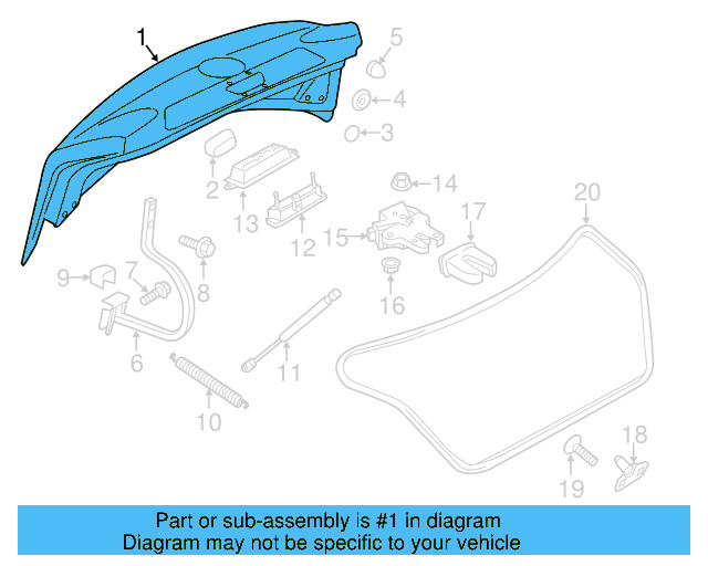 Trunk Lid 561-827-025-D