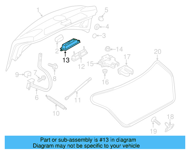 Release Switch Cover 1T0-827-229-A - View 3