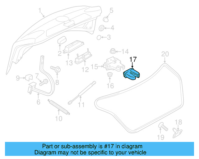 Lock Cover 561-827-520-A-9B9 - View 7