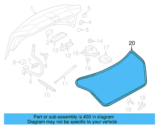 Weatherstrip 561-827-705-9B9 - View 7