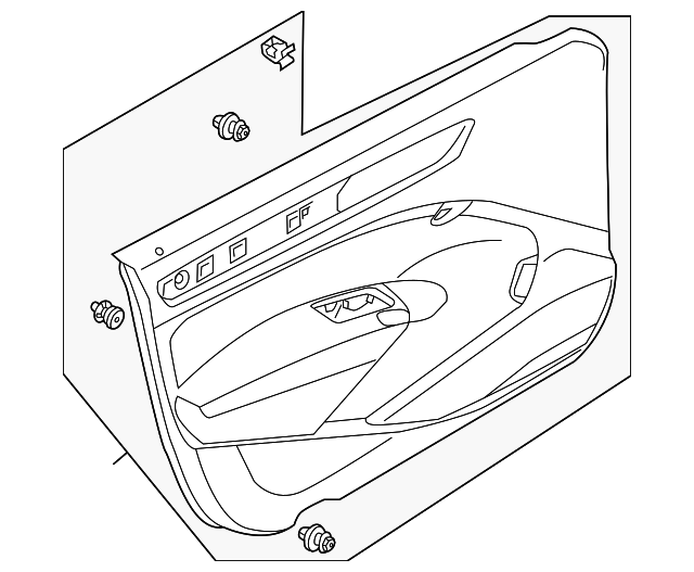 Door Trim Panel 561-867-011-F-OUS - View 2