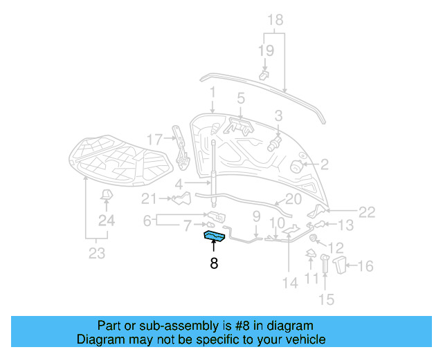 Lock Cover 3C1-823-187 - View 3