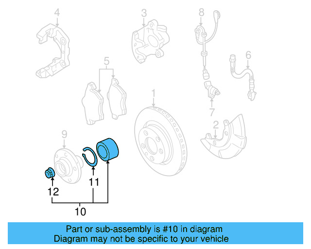 Wheel Bearing 8L0-498-625-B